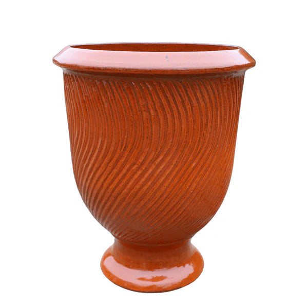 Keramický kvetináč Morgane - Jesenná Oranžová - XL (55 x 69 cm)