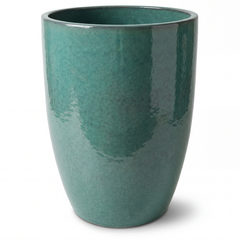 Keramicky kvetináč Mazarin - Čierno zelený