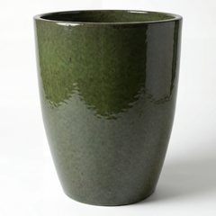 Keramicky kvetináč Mazarin - Čierno zelený