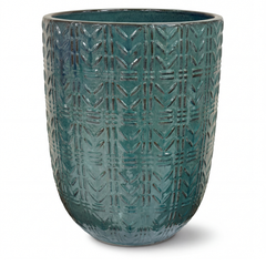 Keramicky květináč Mercure - Nefritově zelená