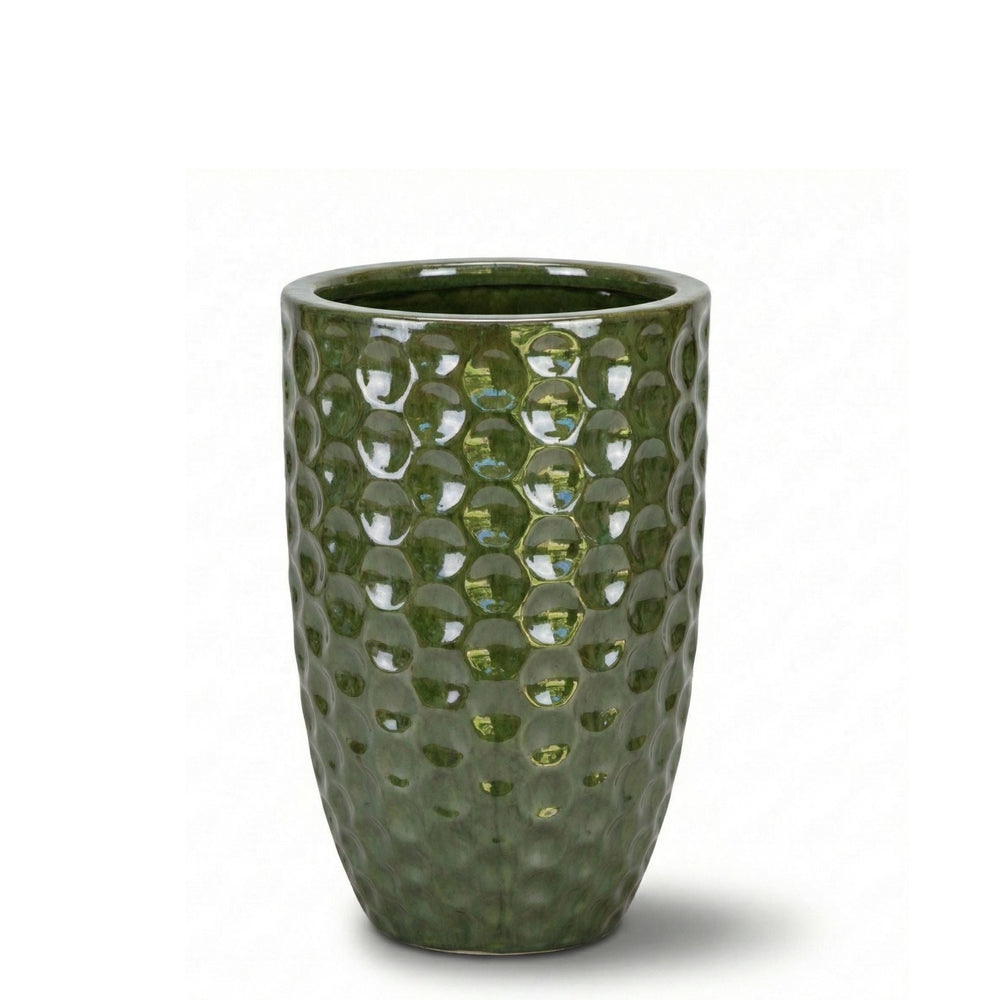 Keramický kvetináč MEROVEE - Tropická Zelená - M (23 cm x 35 cm)