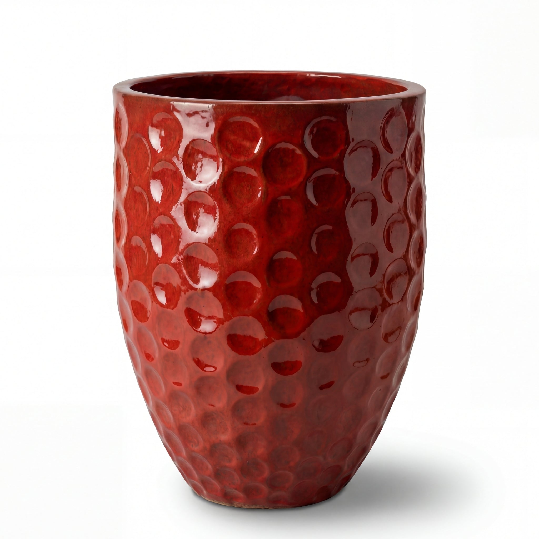 Keramický kvetináč MEROVEE - Tropická Červená - XL (42 cm x 55 cm)