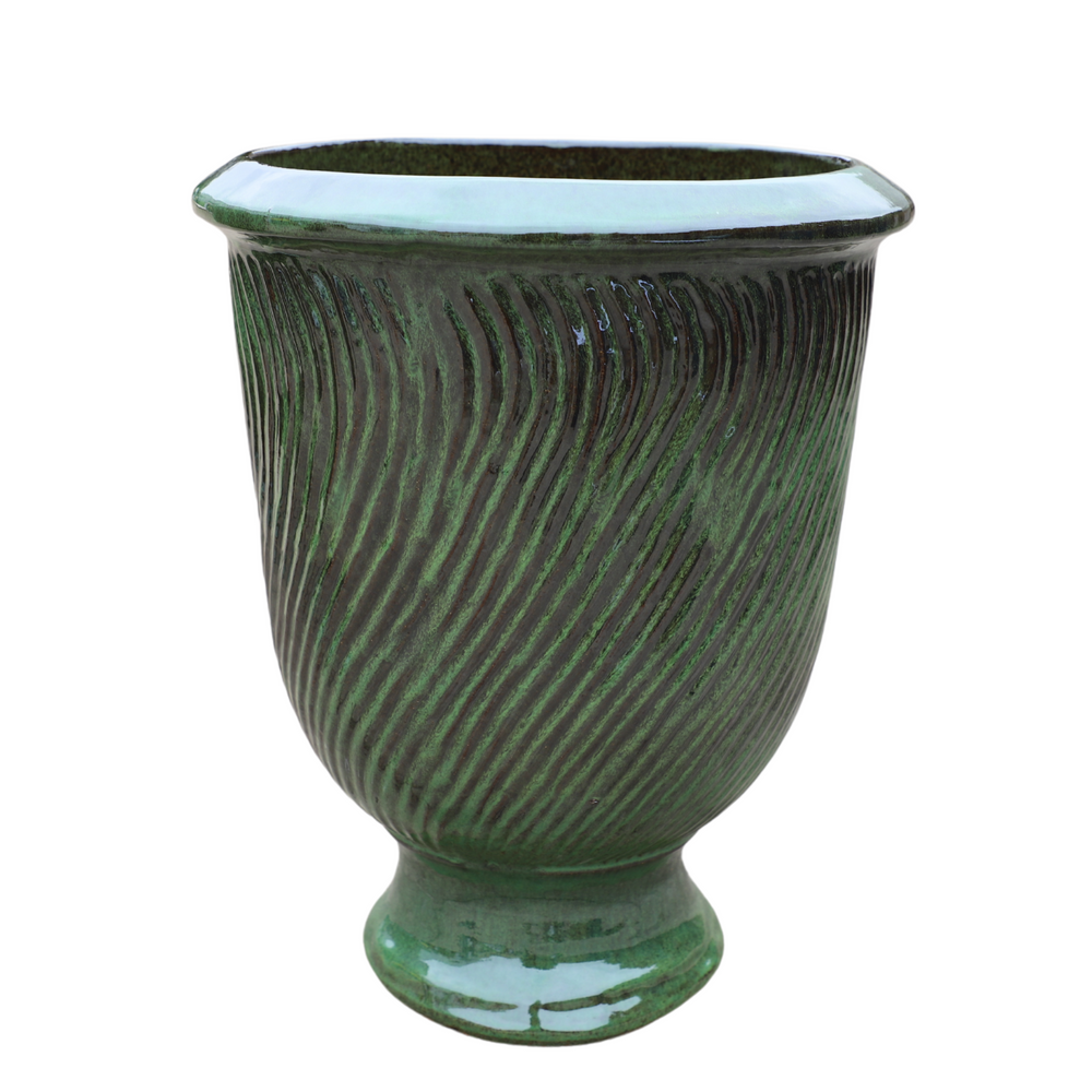 Keramický kvetináč Morgane - Tropická Zelená - XL (55 x 69 cm)