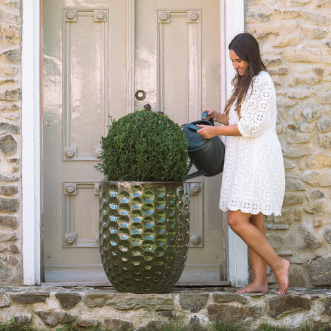 Keramický kvetináč MEROVEE - Tropická Zelená