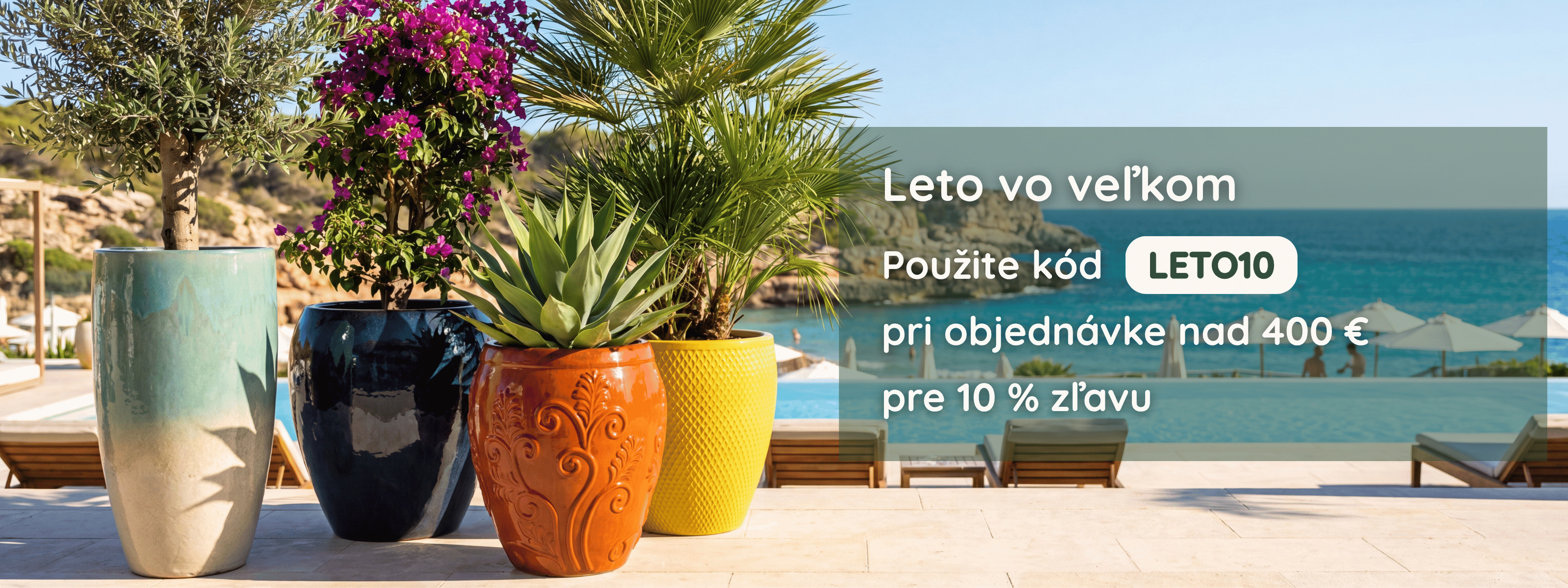Leto vo veľkom – XXL kvetináče Provencelia, 10 % zľava s kódom LETO10