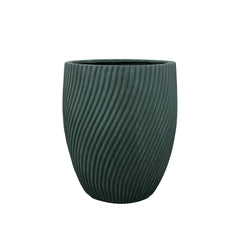 Betonový květináč Solstice - Tmavě zelená