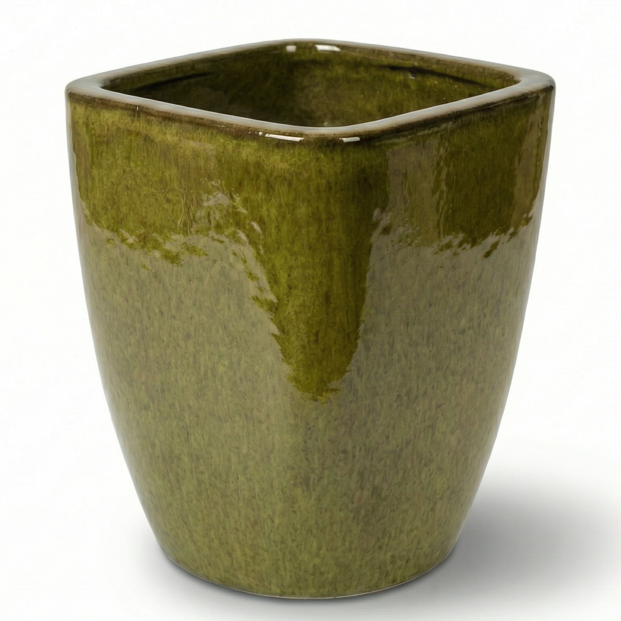 Keramický kvetináč VAUBAN jesenná zelená – Provencelia, ručne vyrábaný, mrazuvzdorný