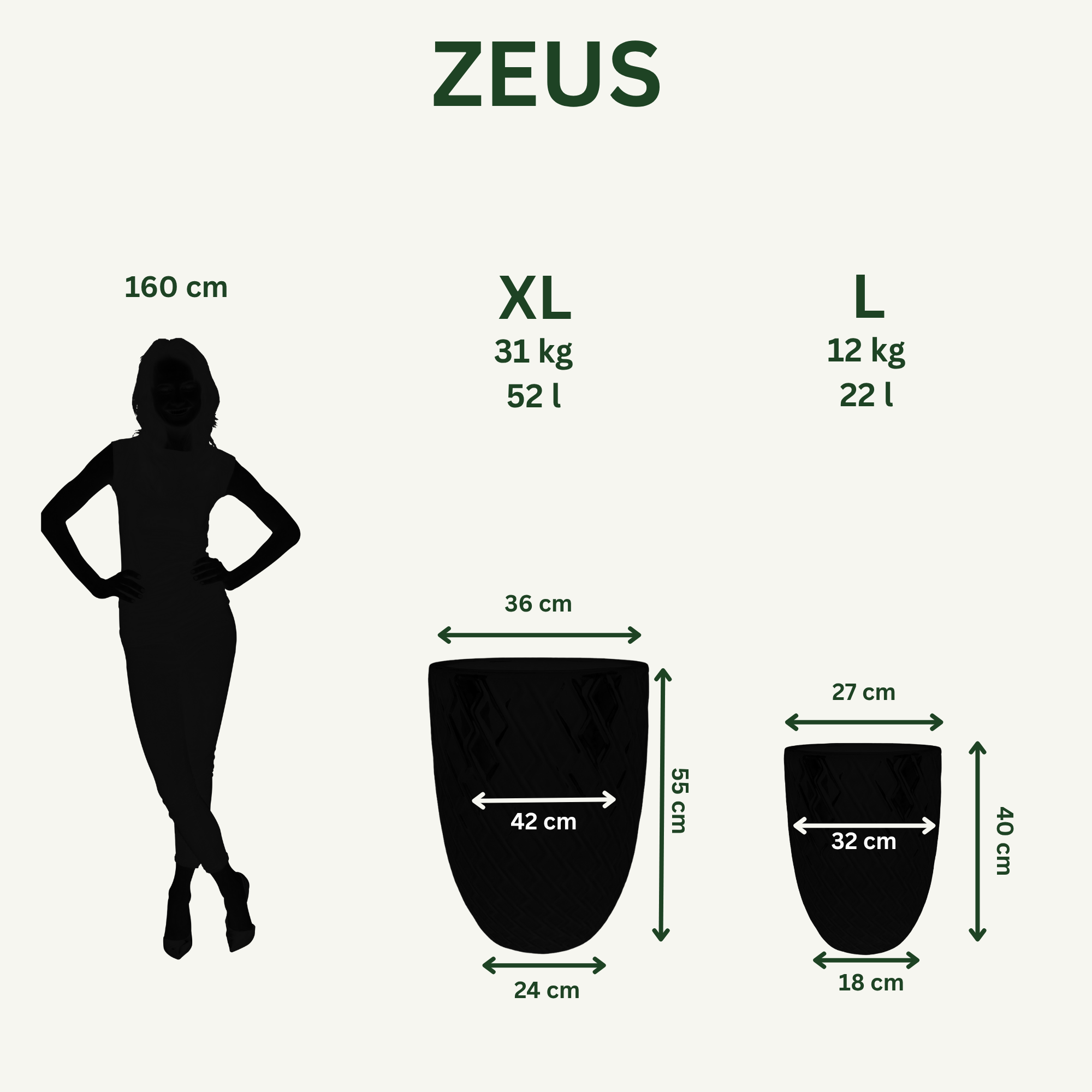 Keramický kvetináč Zeus - svetlomodrý