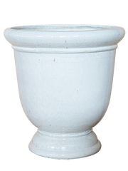 Veľký kramický kvetináč Titan - Biely