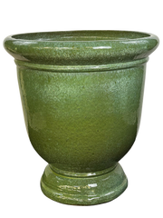 Veľký kramický kvetináč Titan - Hmlisto zelená.