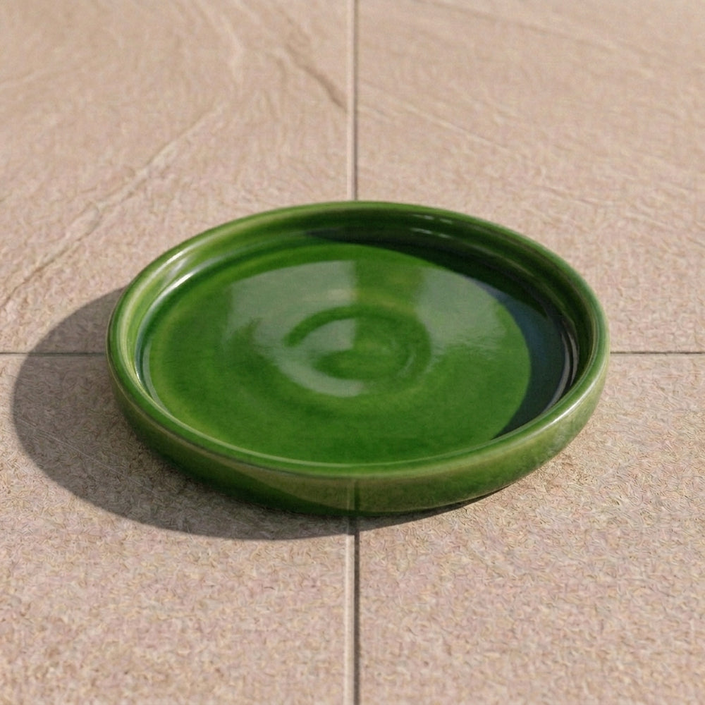 Podmiska pod kvetináč – Jablkovo Zelená (Ø 16–40 cm)