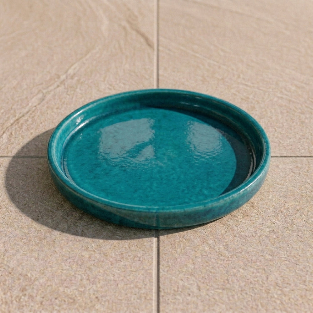 Podmiska pod kvetináč - Tyrkysová (Ø 16–40 cm)