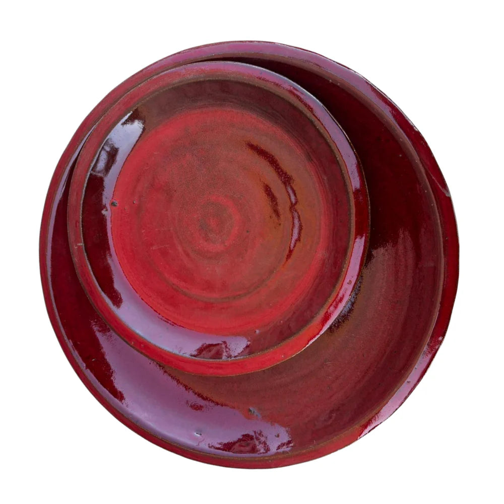 Podmiska pod kvetináč - Cisárska červená