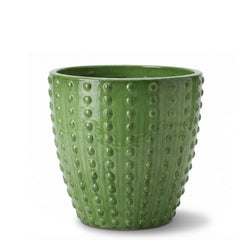 Keramický kvetináč Attila Jablčne zelená – ručne vyrábaný glazúrovaný kvetináč z terakoty