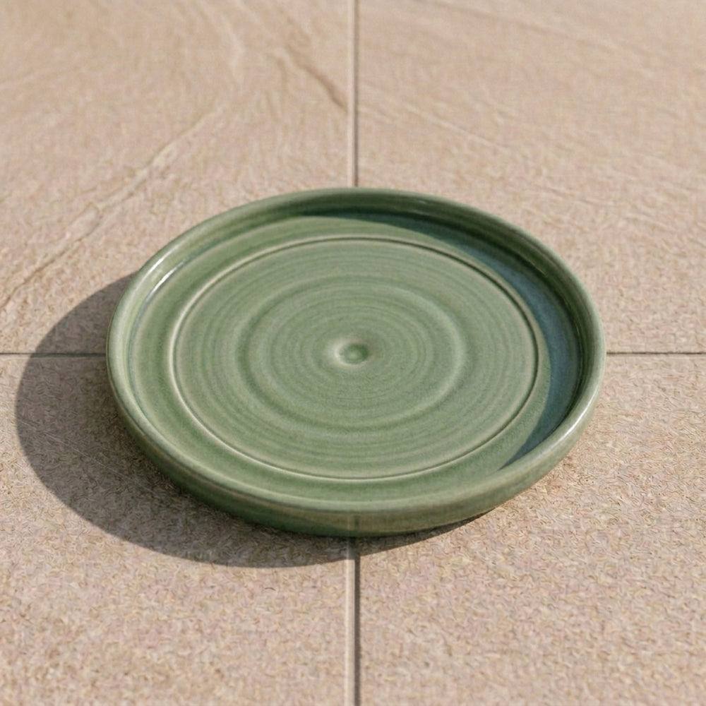 Podmiska pod kvetináč – Zelená (Ø 29–42 cm)