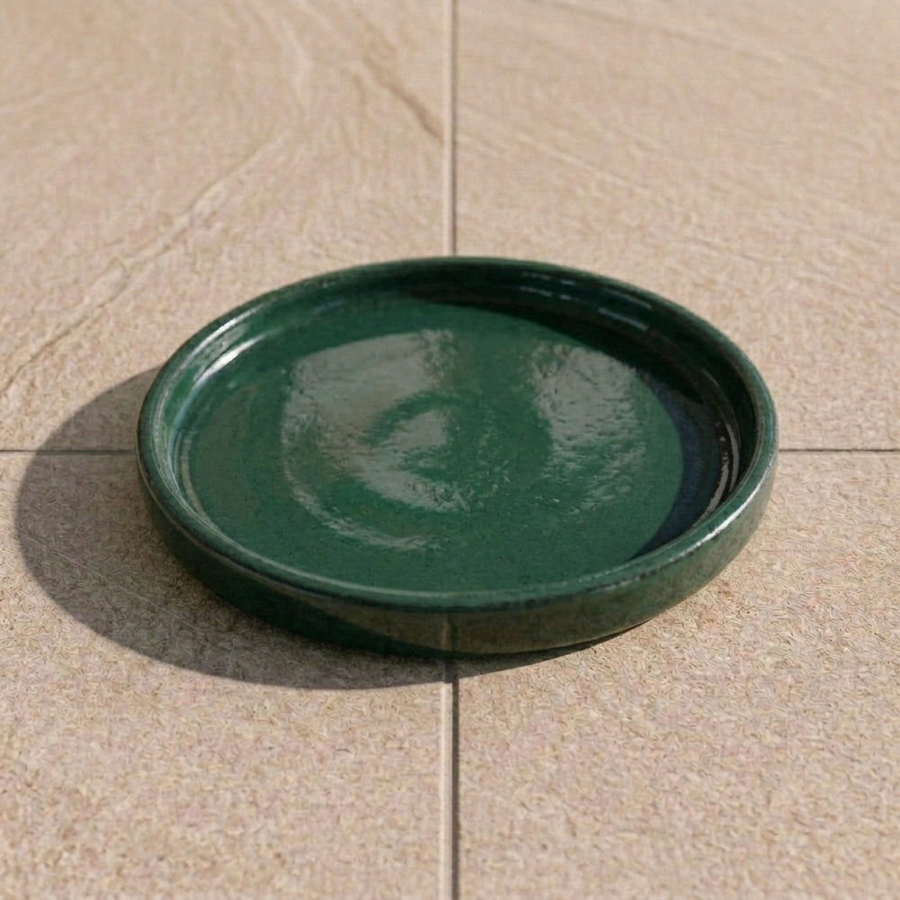 Podmiska pod kvetináč - Nefritová (Ø 15–40 cm)
