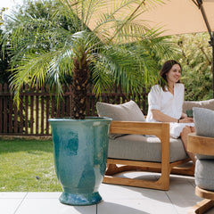 Keramická kvetináč Arthur - Tyrkysová