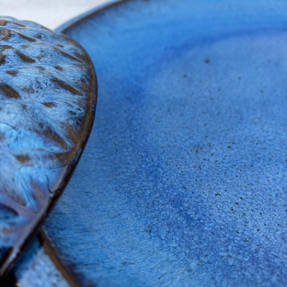 Podmiska pod kvetináč - Antická modrá