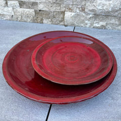 Podmiska pod kvetináč - Cisárska červená