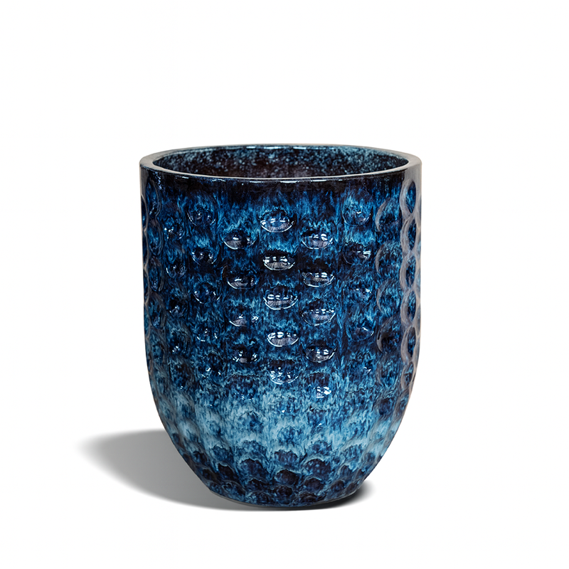 Keramický kvetináč MEROVEE - Ľadovo modrá.