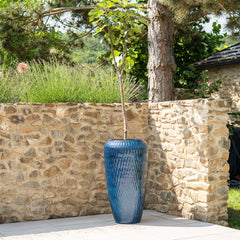 Keramický kvetináč Pompadour - Morsky modrá