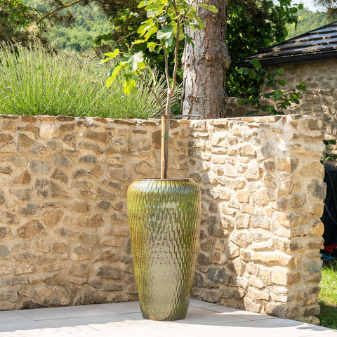 Keramický kvetináč Pompadour - Tropická zelená