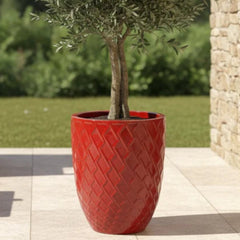 Keramický kvetináč Zeus - svetlomodrý