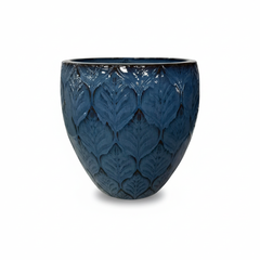 Keramický kvetináč Artemis Anticky modrý - ručne vyrábaný glazovaný kvetináč z terakoty
