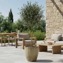 Keramický kvetináč Attila Brúsený bronz - ručne vyrábaný glazúrovaný kvetináč z terakoty