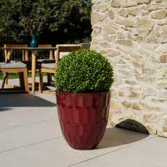 Keramický kvetináč Daudet Cisársky červený – ručne vyrábaný glazovaný kvetináč z terakoty