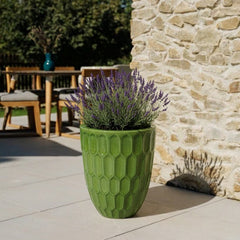 Keramický kvetináč Daudet Jablčne zelená – ručne vyrábaný glazovaný kvetináč z terakoty