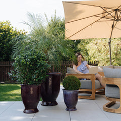 Keramický kvetináč Arthur - Fialová