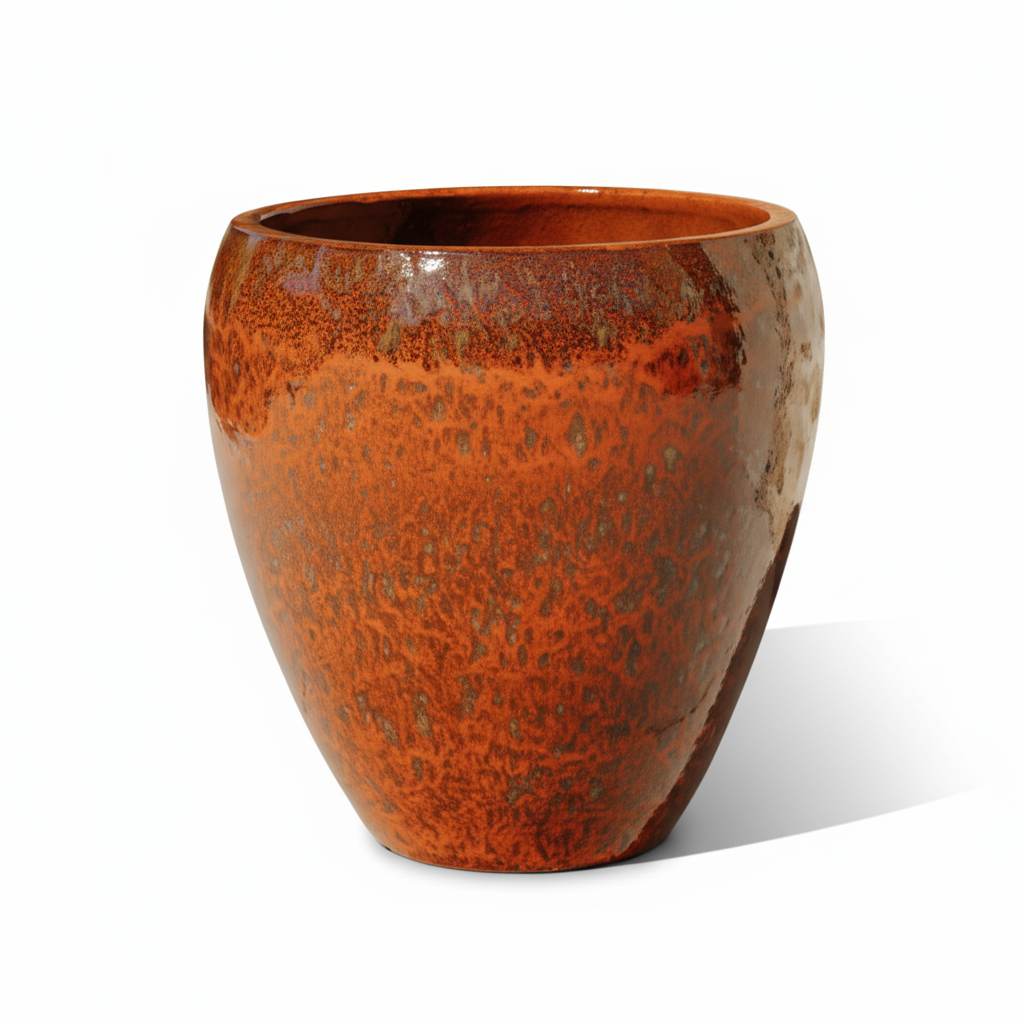 Keramický kvetináč LAFONTAINE - Jesenná Oranžová