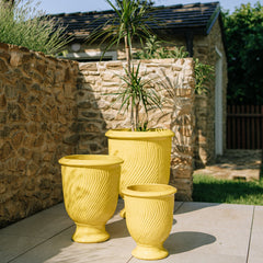 Keramický kvetináč Morgane - Žltý