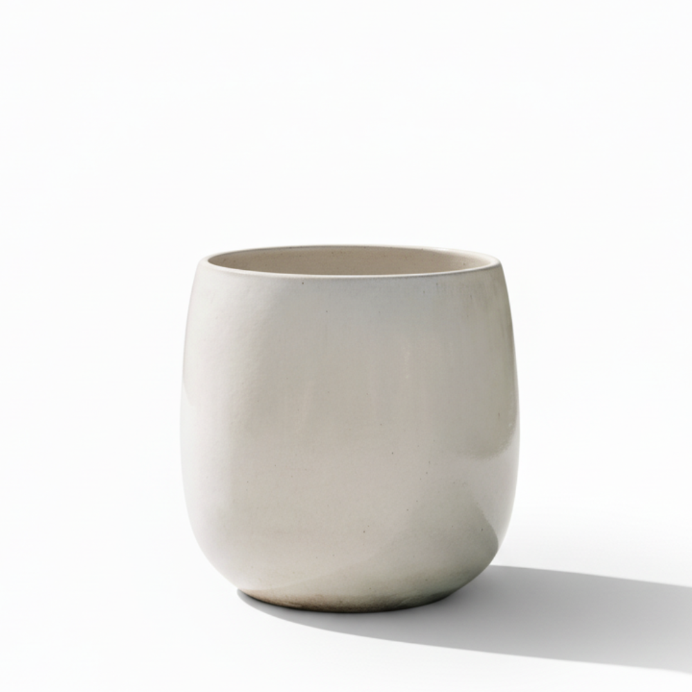 Keramický kvetináč Socrate – Krémová