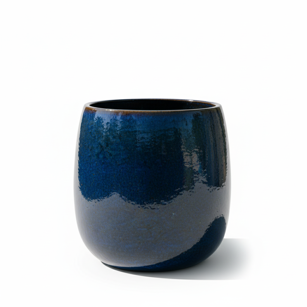 Keramický kvetináč Socrate – Morská modrá