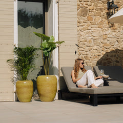 Keramický kvetináč Galiee - Jesenná zelená