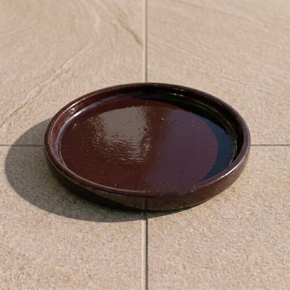 Podmiska pod kvetináč - Bordová (Ø 20–40 cm)