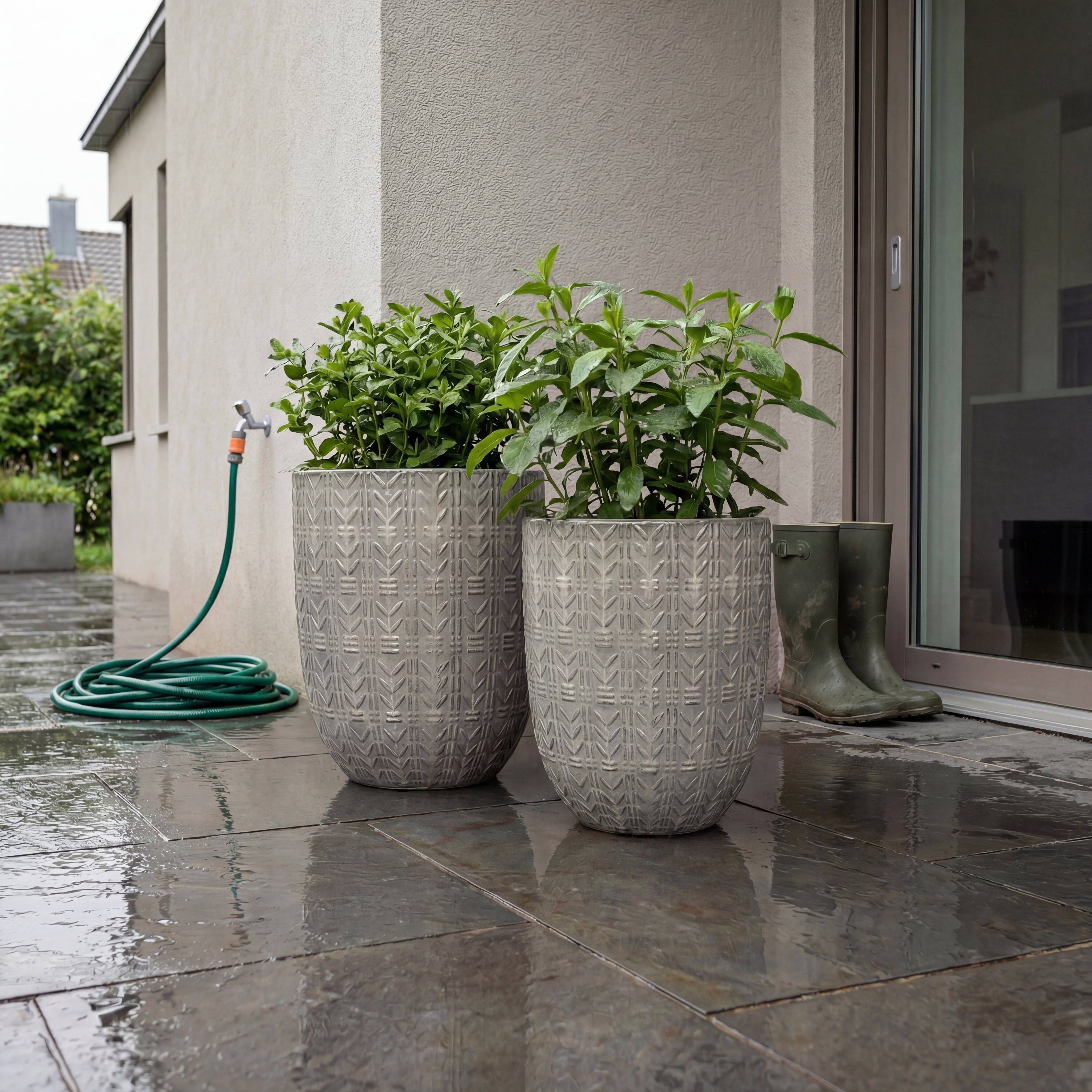 Keramicky květináč Mercure - Slonova kost