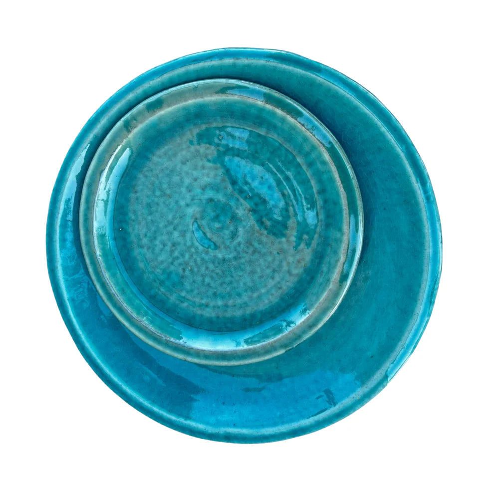 Podmiska pod kvetináč - Tyrkysová