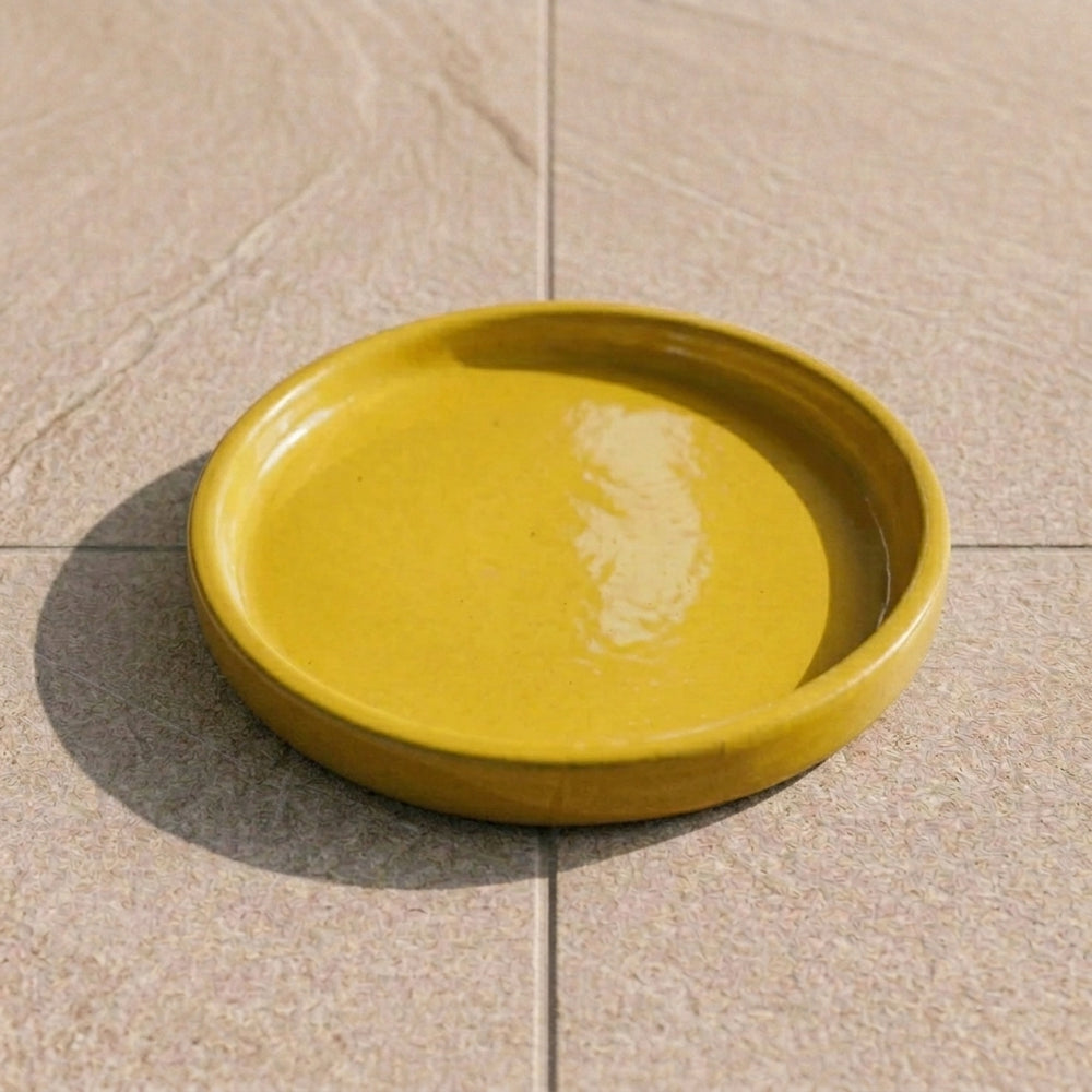 Podmiska pod kvetináč – Žltá (Ø 15–40 cm)